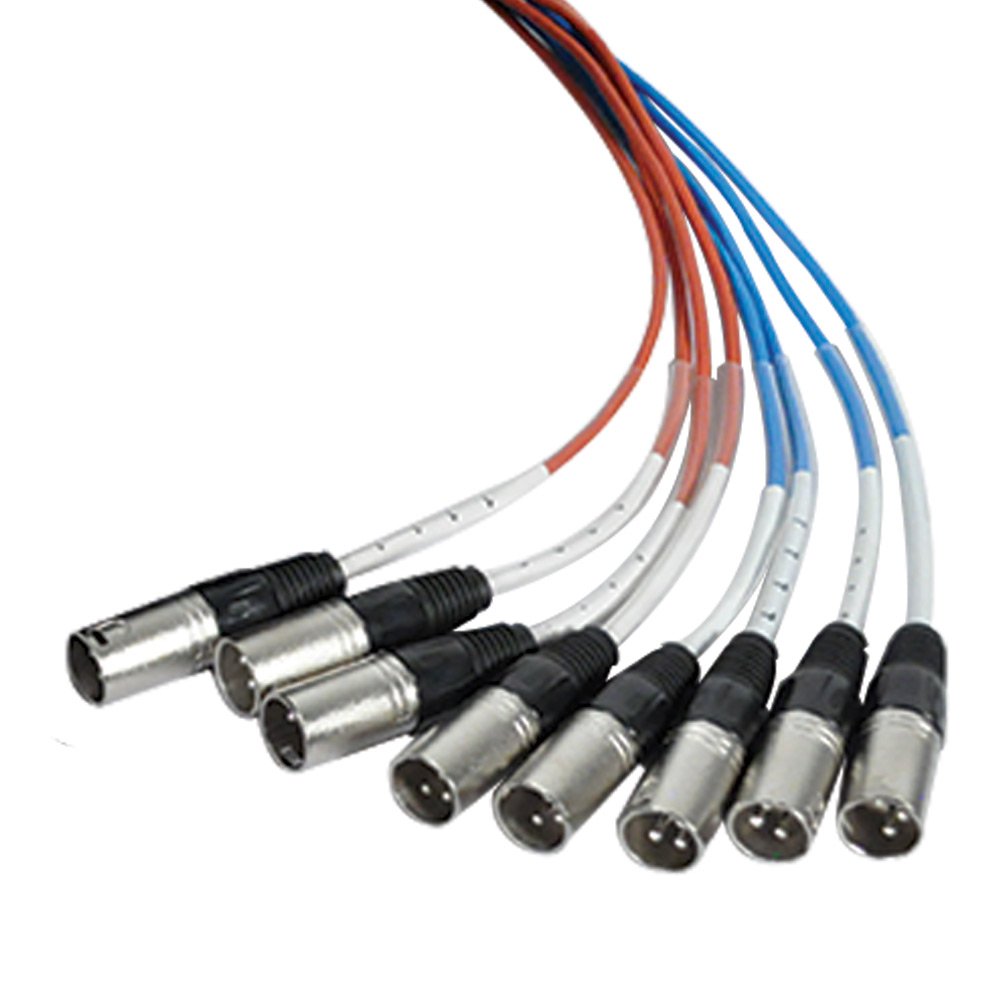 Seismic Audio SADROP-8x50 8 Channel Drop Snake Cable, 50-Feet Pro